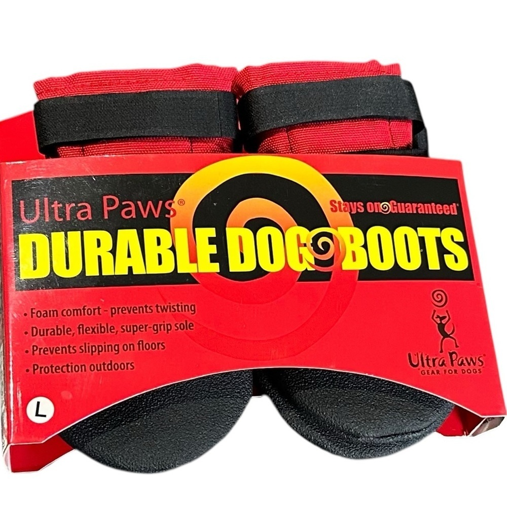 NWT Ultra Paws Durable Dog Boots 4 Pcs Size L